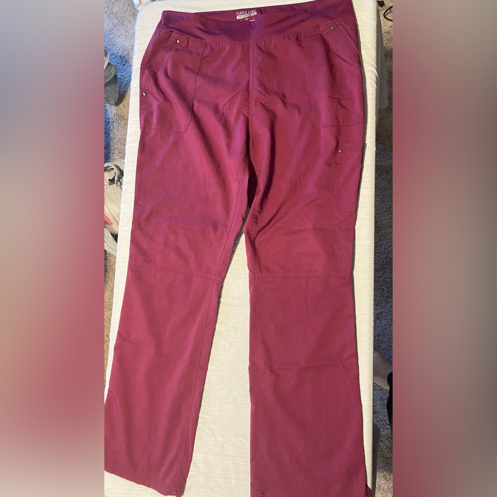 Purple Label Yoga waist scrub pants